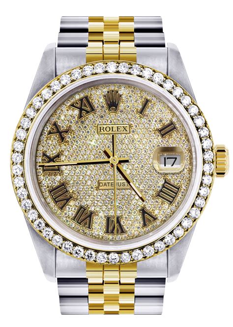 gold and diamonds rolex watch